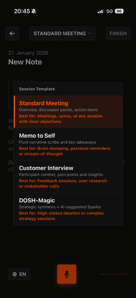 Predefined Flow Template